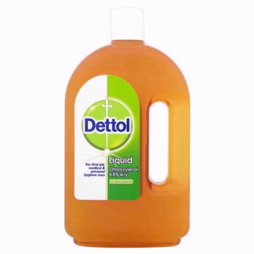 Dettol Original Liquid Antiseptic Disinfectant for First Aid, 500 ml, Pack of 12