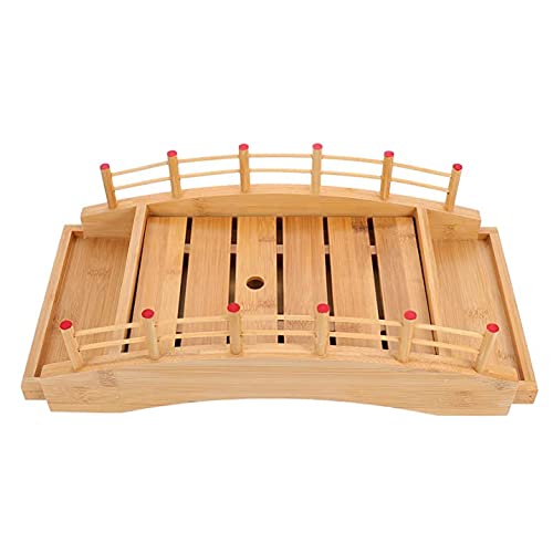 Bateau de sushi bois plateau de service sashimi pont en arc amovible