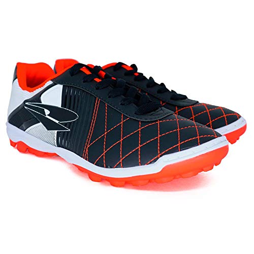 Chuteira Society Dray Topfly X1 Masculina - Preto e Laranja - 42