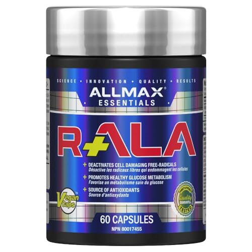ALLMAX R-Ala 60 Ct complément d'acide alpha lipoïque antioxydant