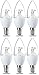 Produktbild Amazon Basics E14 LED Lampe, Kerzenform, 6W (ersetzt 40W), klar, Warmweiß, dimmbar- 6er-Pack