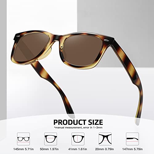 Image of MEETSUN Polarized Sunglasses for Women Men Classic Retro Square Frame Driving Sun Glasses UV Protection
