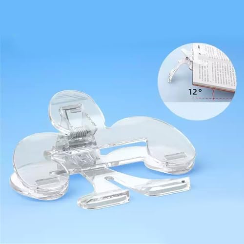 Porte-livre transparent 12 degrés support de lecture ergonomique