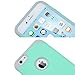 ULAK iPhone 6S Case, iPhone 6 Case, Slim Fit Dual Layer Soft Silicone & Hard Back Cover Bumper Protective Shock-Absorption & Anti-Scratch Case for Apple iPhone 6/6S 4.7 inch, Mint Green