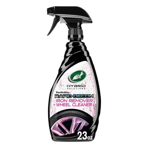 Turtle Wax 53759 Hybrid Solutions All Wheel Cleaner & Iron Remover, Rapid Removal of Surface Contaminants, Brake Dust and Rust, Safe for Paint, Motorcycle & RV, Low Odor Formula, 23 oz