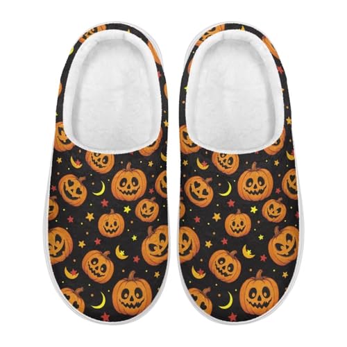 Full Toe Plush Slippers Women's Casual House Shoes Slip on Bedroom Slipper Open Back Home Shoes for Women