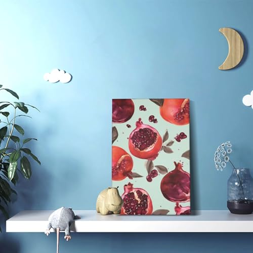 Toile murale grenade LHDGBWC pour dynamiser un mur blanc avec élégance - 4