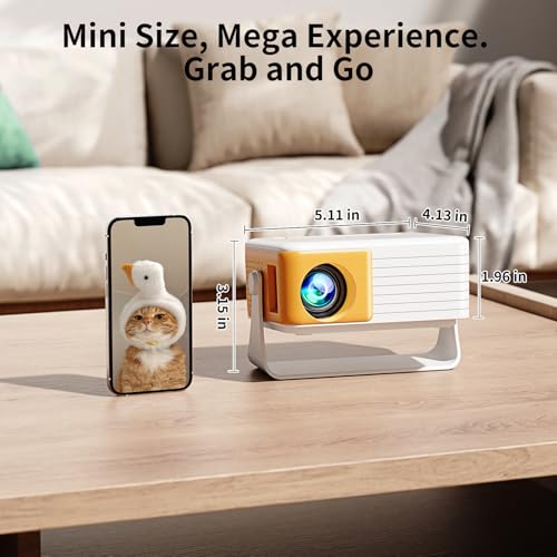Image of Yoton Y3 Mini Projector, Ultra-Compact 317g, 360 Stand, Auto Keystone