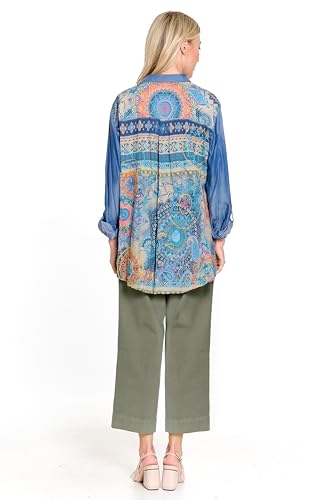 john mark Women's Straight Leg Pull on Pant with Front and Back Pockets2