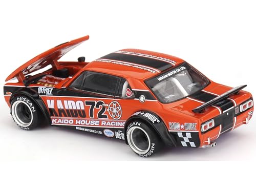 MINI GT Skyline 2000GT-R 1:64 en color naranja miniatura 4