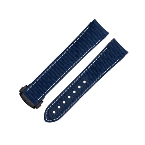 Bracelet montre cuir 20mm extrémité incurvée pour ajustement parfait Seamaster 300