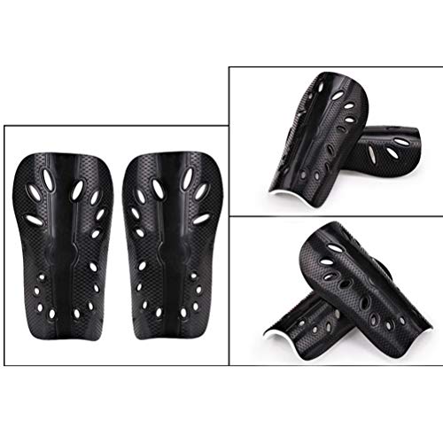 Artibetter 2 pares de caneleiras infantis, equipamento de futebol perfurado para meninos e meninas