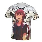 Anime Future Diary Shirt Novelty Short Sleeve Cosplay for Unisex Adult Short Sleeve 3X-Large Black