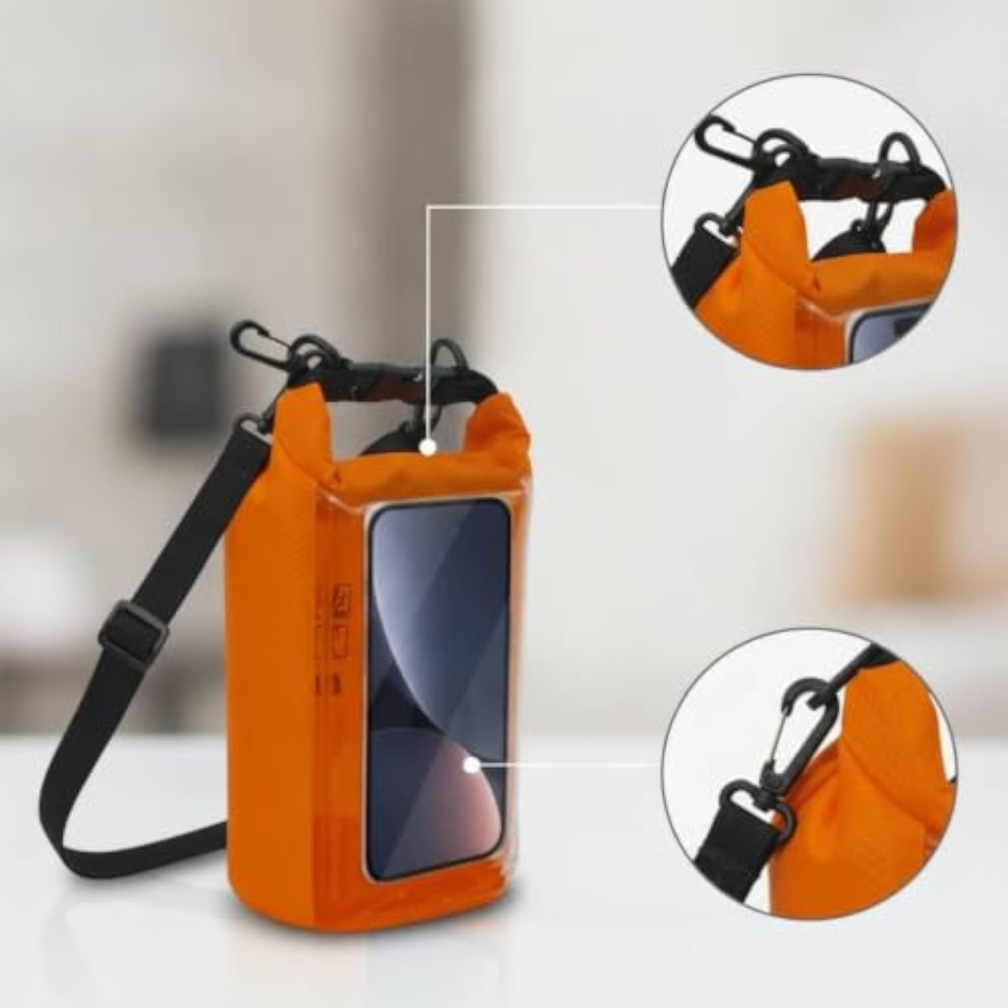 Transparent Phone Dry Bag with Strap