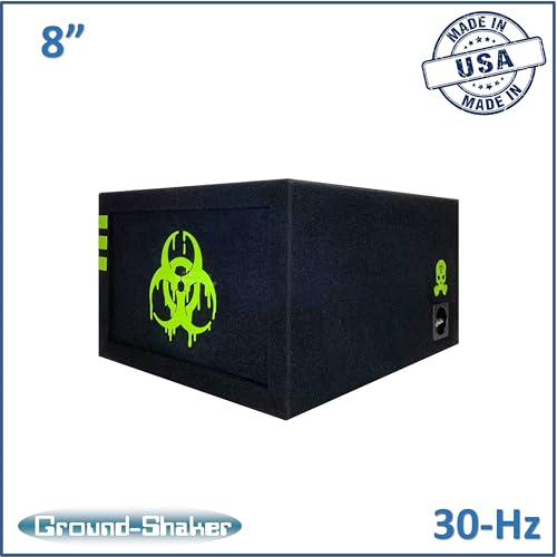 Image of 30HZ Reinforced Competition Single Ported Sub Box Sub Woofer Enclosure Speaker Box Car Audio Subwoofer Ground Shaker Box Ground-Shaker (Biohazard, 8 inch)