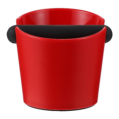 OKUMEYR Red Household Espresso Knock Box with Removable Knock Bar Design for Easy Disposal for Home Office Espresso Machines