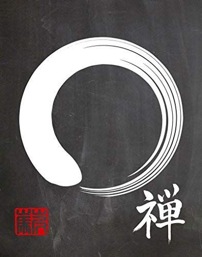 Poster Enso japonais zen de 50x70 cm pour décoration murale