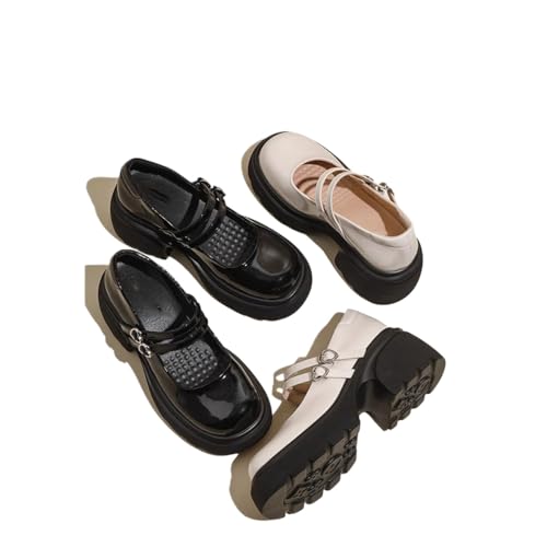 Women's Fashionable Solid Color Mary Jane Shoes, Elegant Black Round Toe Mary Jane for Daily Wear, Female All-Match Trend Shoes for Daily Wear