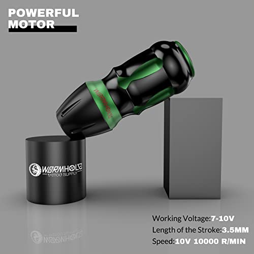 Wormhole Tattoo Machine Kit,Wireless Tattoo Kit For Beginner,Coreless Tattoo Pen,Compelete Tattoo Kit With Cartridge Tattoo Needles&Tattoo Ink #TOP1