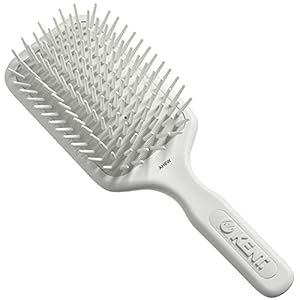 Kent AH6W Airhedz Pro Extra Large Pin Hair Brush (Fat Pin, White)