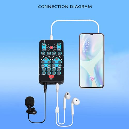 Changeur de son universel carte son ordinateur et microphone lavalier pour tablette mobile - 5