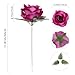 IPOPU 16pcs Purple Velvet Rose Artificial Flowers 3.93