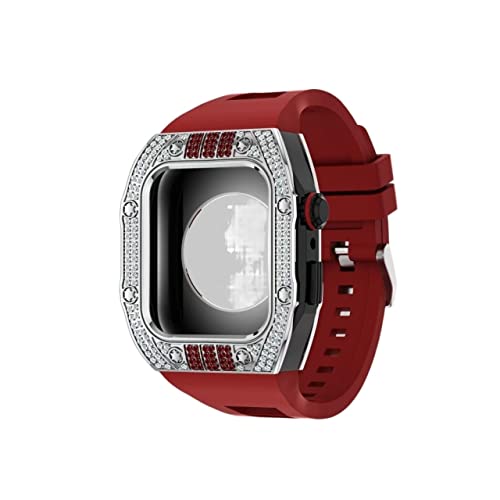 Boîtier en métal pour Apple Watch 45mm en acier inoxydable luxe - 6