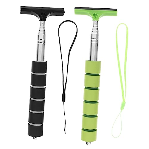 PRETYZOOM 2Piezas Limpiaparabrisas Para Espejo Retrovisor De Escobilla De Retractable Unidades Herramienta De Limpieza Para Condiciones Climáticas Adversas Ergonómico