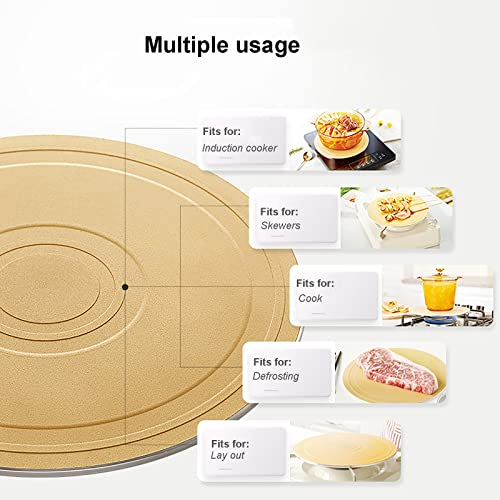 Diffuseur de chaleur cuisinière gaz avec plateau de décongélation rapide multifonctionnel