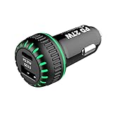 CAM2 Zigarettenanzünder USB C, 45W PD&QC 3.0 Auto ladegerät USB C, Schnell Metall kfz Ladegerät USB C Adapter Auto Zubehör Kompatibel mit iPhone 14 13 12 11 Pro Max, iPad, Samsung