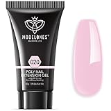 Modelones Poly Nail Gel Builder 50ML 1.76oz Soft Pink Color Nail Extension Gel Enhancement Nail Thickening Acrylic Extension Trial Professional Technician Tool