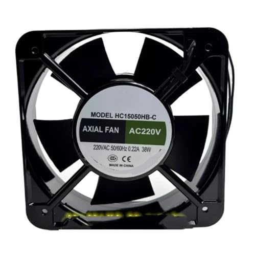 Ventilateur HC15050HB-C AC220V 38W avec finition robuste de 15CM