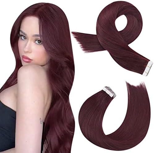Moresoo Human Hair Extension Tape in Balayage Real Hair Tape in Extensions Light Brown with Platinum Blonde Ombre Tape in Hair Extensions Real Human Hair 12 Inch 20 Pieces/30g #8/22/8