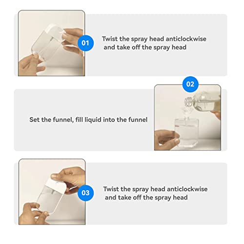 Portable Spray Bottle, Perfume Travel Refillable Atomizer, 38Ml Mini Continuous Spray Bottle, Water Spray Bottle For Hair, Mist Spray Bottles For Cleaning Solutions. Empty Sprayer For Plants, Mist, Pet, Makeup (4) #TOP4