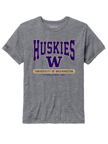 JanSport NCAA Officially Licensed Pregame Short Sleeve T Shirt for Men, Soft & Breathable Triblend Crewneck T Shirt with Graphic Detailing, Everyday University Fan Apparel