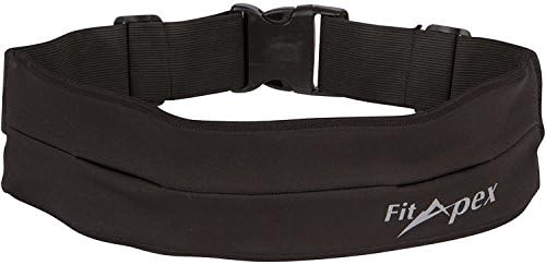 FitApex #1 Premium Running Belt - Holds Smartphone & More During Workout - No Bounce - Adjustable Waist Pack - Easy Access to iPhone or Android Phone - Ideal for Runners, Yoga, Gym & More
