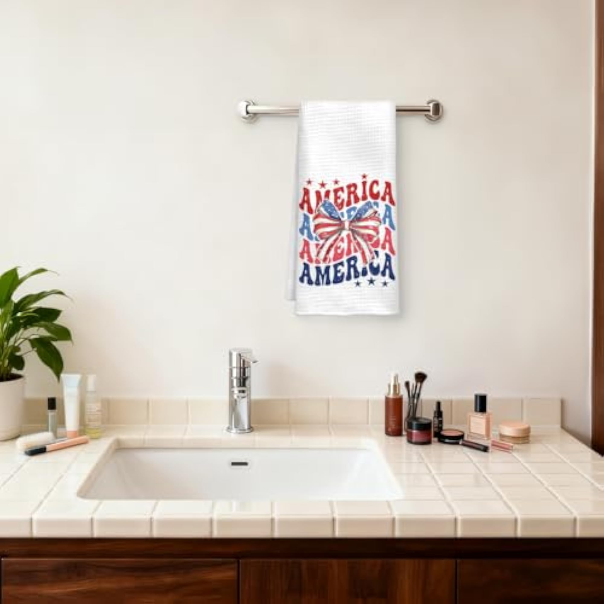 Patriotic 4th of July Kitchen Towels, Americana Decor