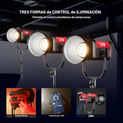 Foco LED de estudio 300W Bowens luz continua fotografía y vídeo de estudio 6