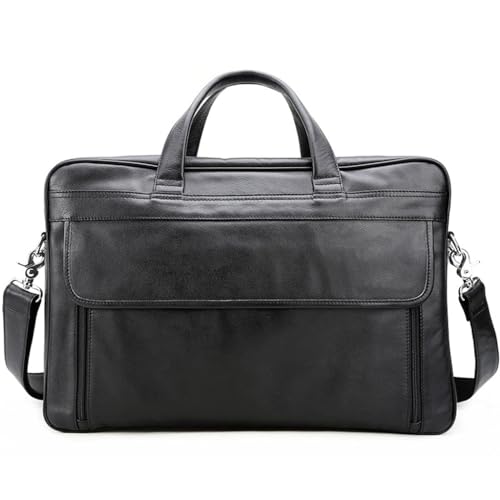 SCWZZWSY Cowhide maletín de maletín Maseo de negocios Handbag de cuero de cuero Crossbody Computer Bag, Bolsa de negocios,