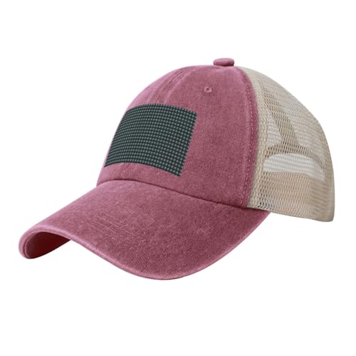 GUOLGP Gorra de béisbol transpirable con estampado de mariposa para adultos, para uso diario, viajes, pesca, rosso, Talla única