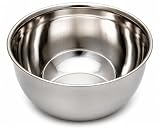 Ciotola da barba in acciaio inox, finitura a specchio, doppio strato, tazza portatile da barba, 8,9 x 4,6 cm