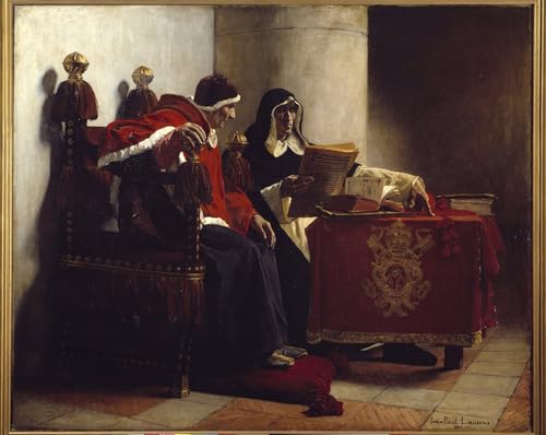 Cuadro de Jean Paul Laurens L'Inquisitore cuadro decorativo para biblioteca y despacho