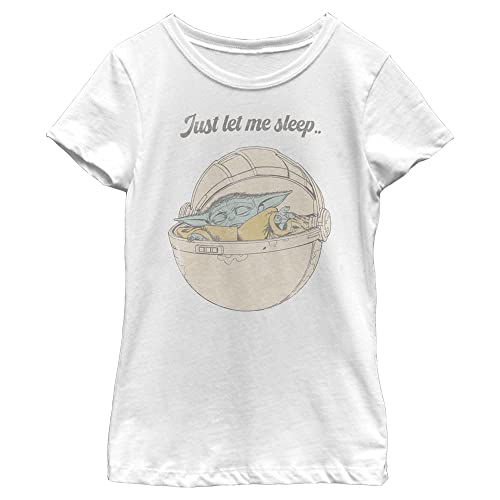 STAR WARS Mandalorian Let Me Sleep Girls Short Sleeve Tee Shirt