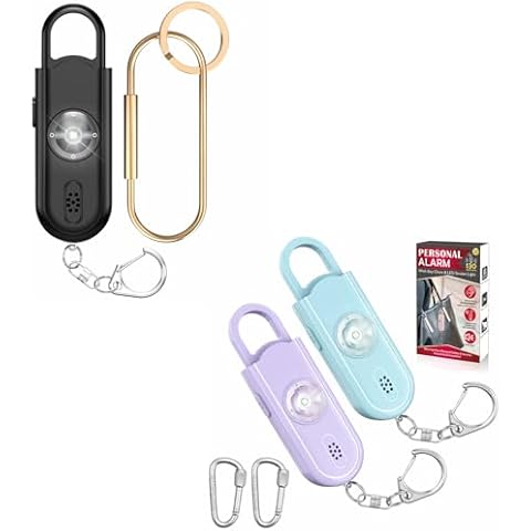 Personal Alarm Black/Purple/Blue Cover
