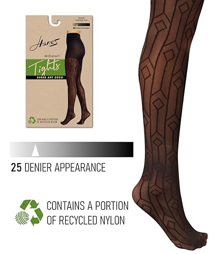 Hanes Women's Sheer Art Deco Control Top Tight3