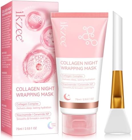 ISTON Collagen Night Wrapping Mask for Glass Skin — shown in a real home setting for scale