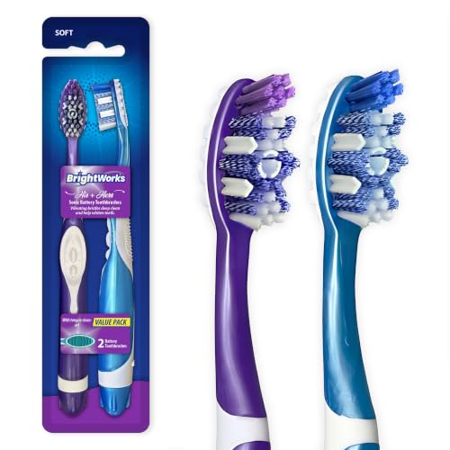 BrightWorks Sonic Battery Powered Toothbrush...