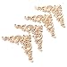 IMIKEYA 4pcs di Legno Intagliato Angolo Intarsiato Applique Cornice Mobili Non Verniciati Applique Angolare Forniture Decorazioni Armadio a Muro