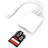 【MFi認証】iphone sdカードリーダー 2in1 カメラリーダー 高速双方向データ転送 写真/ビデオ転送 プラグアンドプレイ iPhone/iPad/iOS 16に対応 image