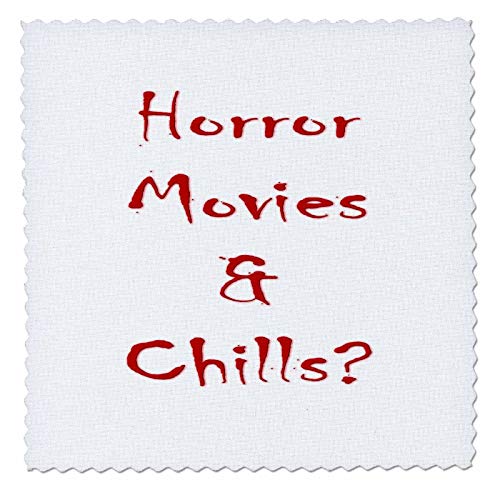 6x6 inch Quilt Square - Horror Movies and Chills Halloween - Horror Movie Chills